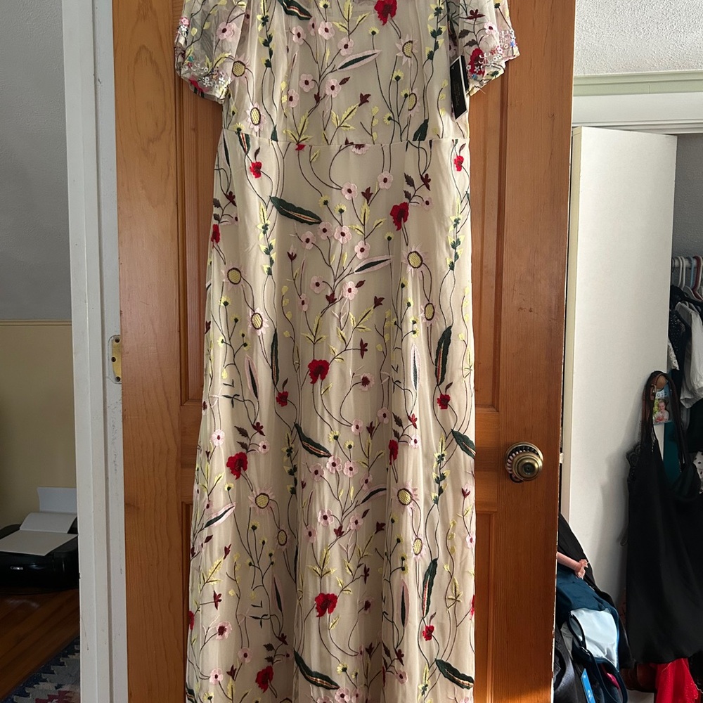 Juicy Couture black label Floral Long Sleeve Dress